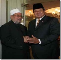 Syaikh Yusuf Qaradhawi dengan Sby